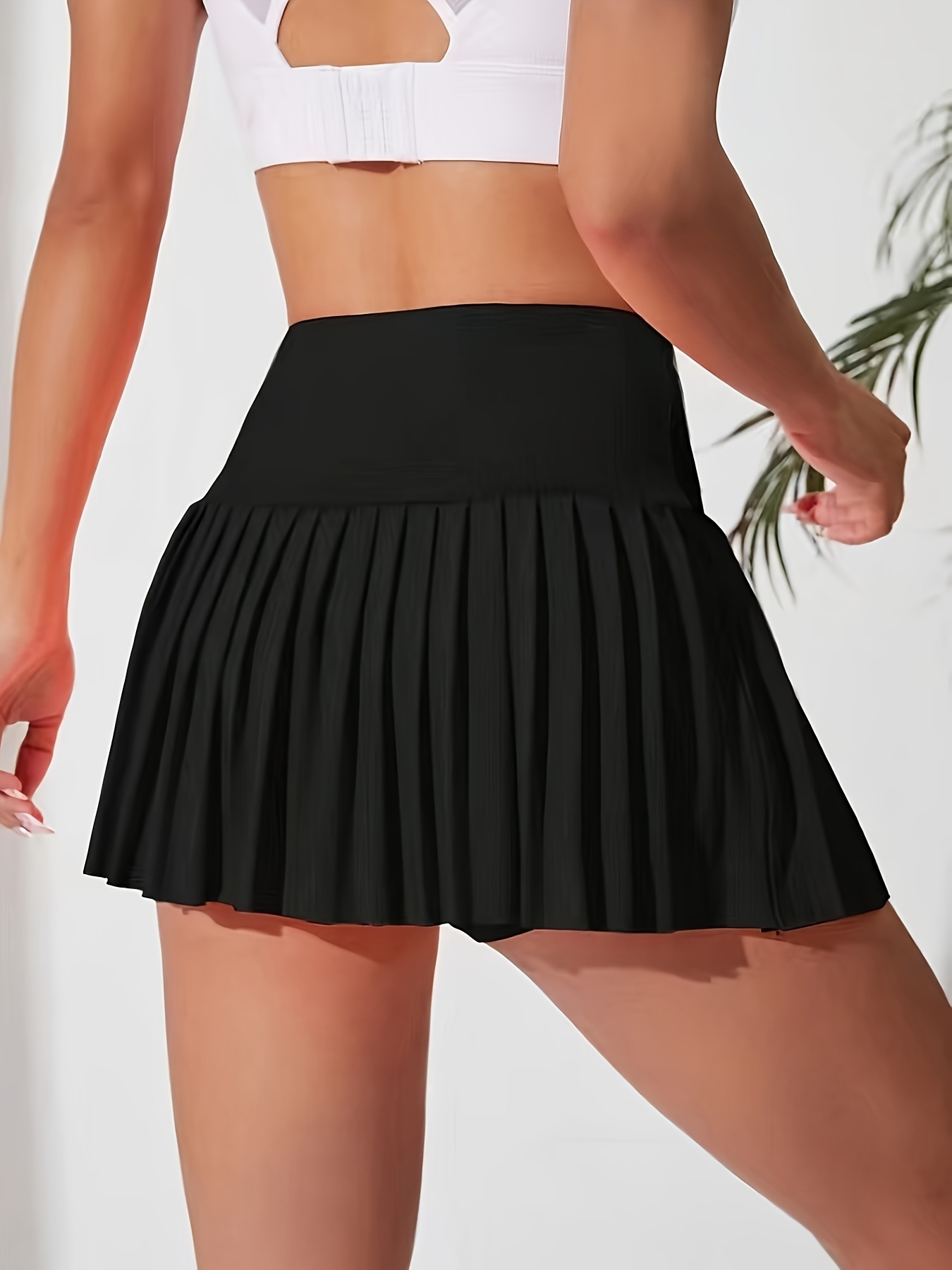 Aupuls Minifalda Con Pantalones Cortos Integrados - Falda Volante De Tenis Y Rockabilly Para Mujer (Carnaval Y Diario)