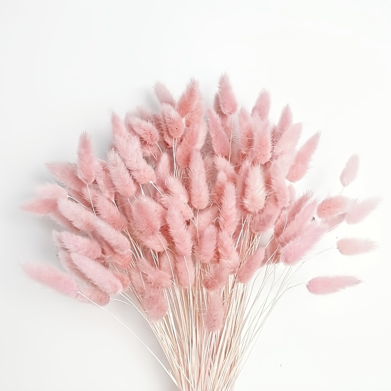 TEMU Artificial Bunny Tail Grass Bouquet, 58pcs Pack, Dried Flower Style Decoration, Suitable For Christmas, Halloween, Easter, And Thanksgiving