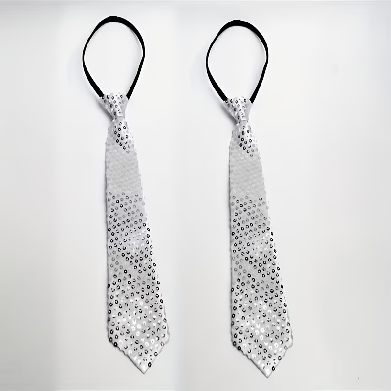 TEMU 2 piezas Unisex de Lentejuelas, Estilo Cremallera Ajustable Sin Nudo, Adecuado para Carnaval/Festival de /Navidad/Banquete/Baile de