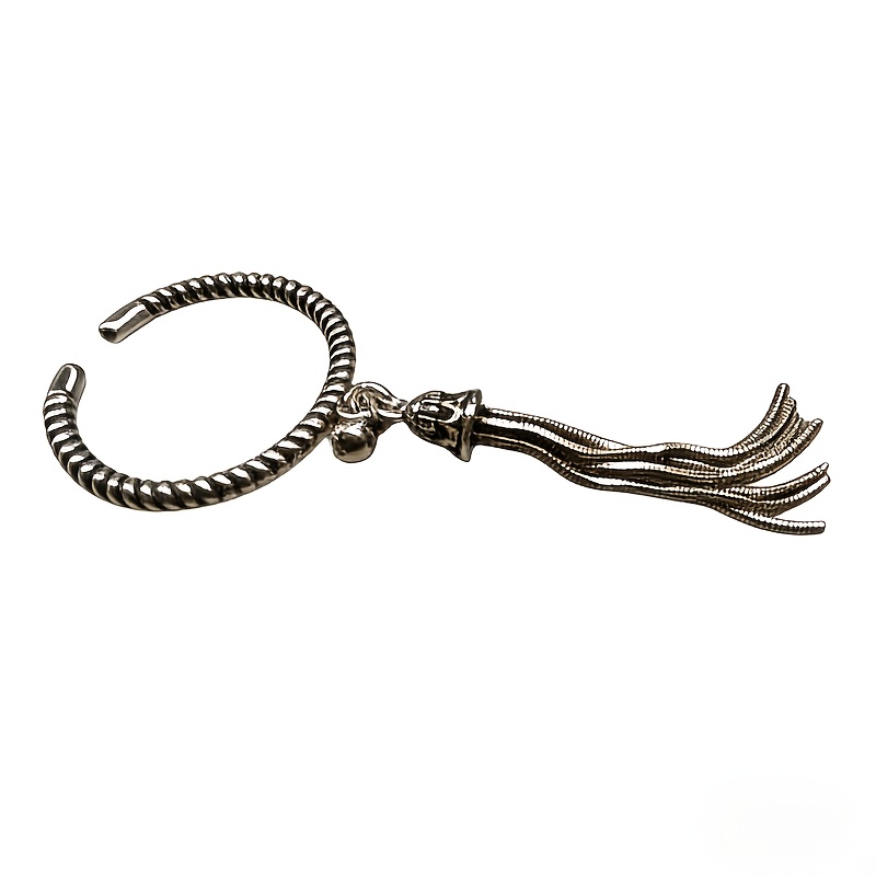 Vintage Bell Tassel Ring, Elegant Design for All Seasons