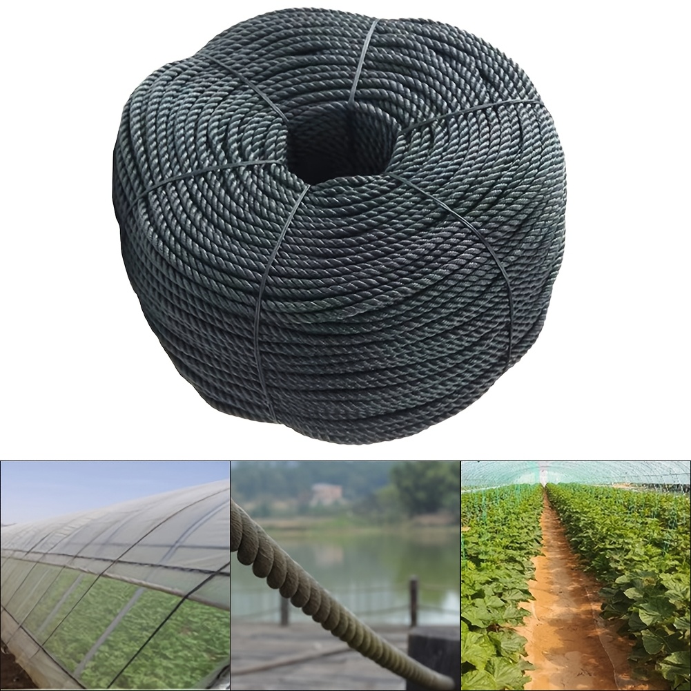 

Bobine de Corde Poly Noire de 6mm, 30m - Parfaite pour Bâches Extérieures & Outils de Jardin