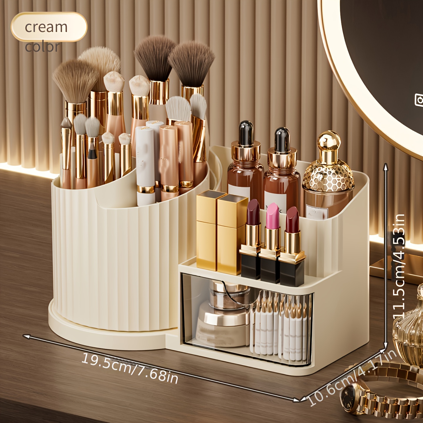 Rotating Display Case Cosmetics A Storage Box Makeup A