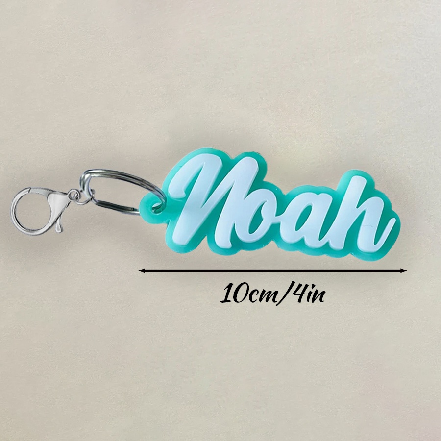 E-shop [2D Flat] [2D Flat] . Namensschlüsselanhänger, Acryl-Namensschilder, Mehrere Farben verfügbar, Lunchbox-Namensschilder, Rucksack-Namensschilder,