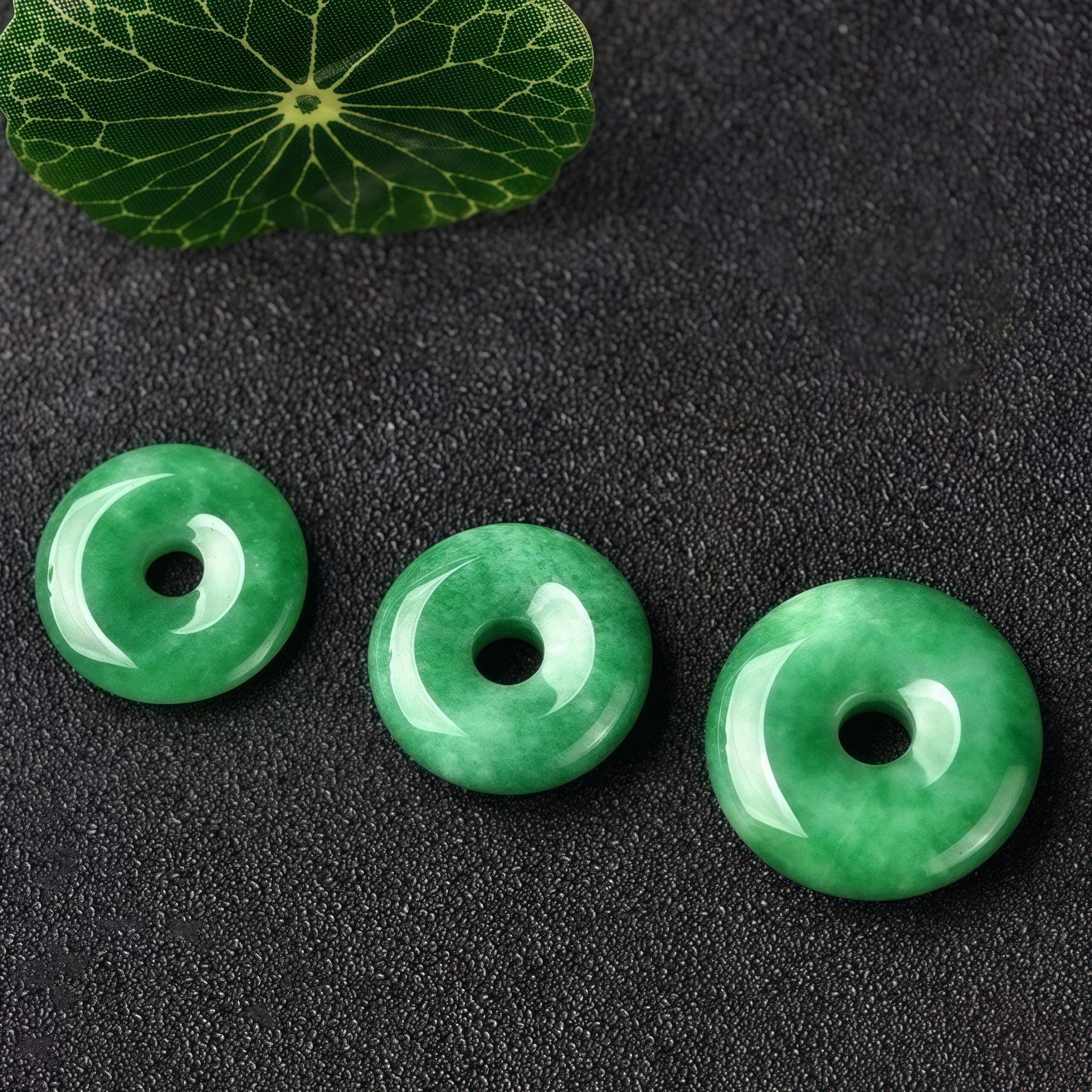 

4pcs Natural Stone Peace & - Green Marbled Beads With , Smooth Polished , , Pendants, Necklaces & Handmade Gifts, Beads For Bracelets