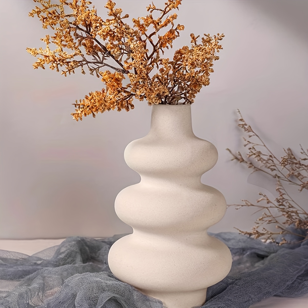 1pc european style plastic vase modern minimalist spiral design high quality durable plastic versatile for floral arrangements home decor battery free artistic centerpiece details 3