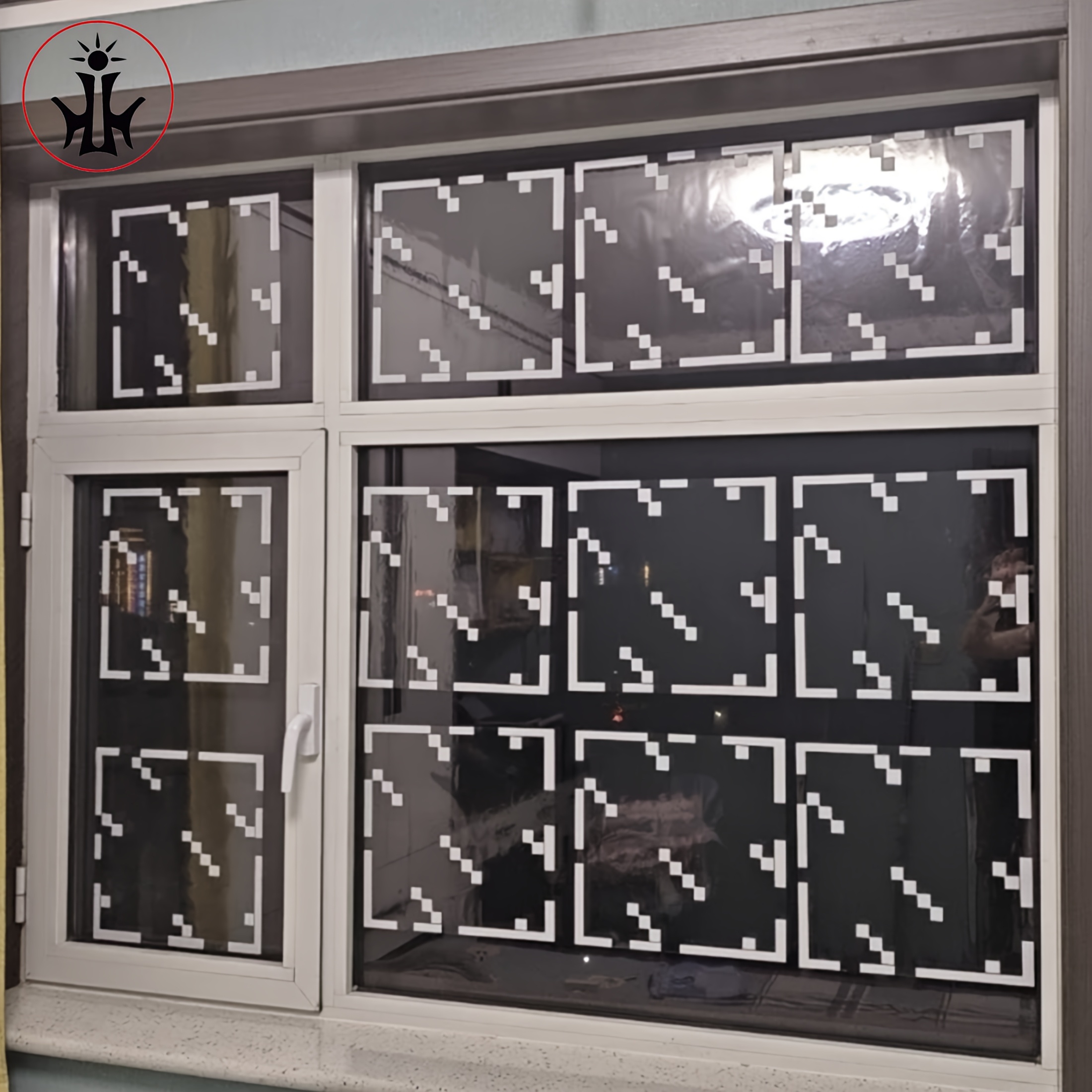 E-shop 6/10/20 Stück Fenster Selbstklebende Nicht-Klebrige Statische Fensteraufkleber Fenstergrill Glasdekoration