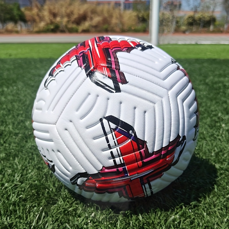 red high quality wear resistant thickened pu soccer ball for adults youth training machine seamless construction competition ready with free needle net bag details 0