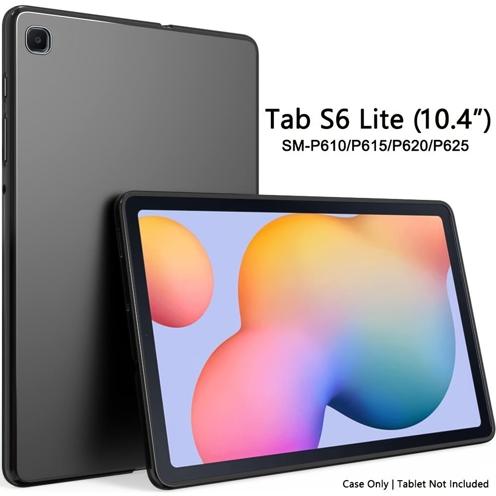 for samsung for galaxy tab s6 lite protective case compatible models p610 p615 p613 p619 p620 p625 made of soft tpu material lightweight scratch resistant protective cover black for daily use durable protection  