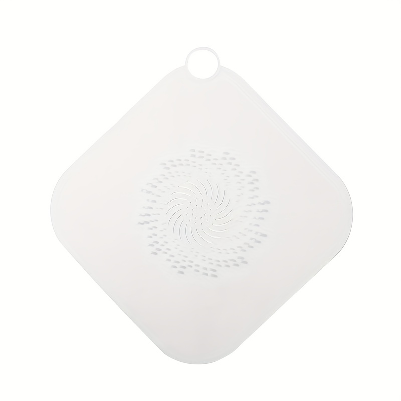 Large Square Drain Cover Hair Catcher, Shower Hair Stopper Mat, Anti-clog Floor Drain Strainer For Bathroom, Bathtub, Kitchen Sink