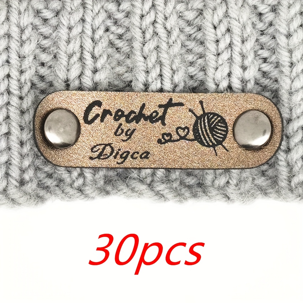 TEMU personalizzata in pelle da 30 pezzi, design di piccole dimensioni, con 60 set di , personalizza il tuo , personalizzata per in maglia