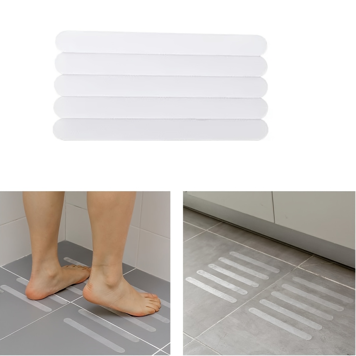 13 25 37pcs anti slip strips safety shower treads strips bathtub anti slip stickers anti skid tape for shower tub steps 8inch by 0 8inch clear gift yellow scraper details 5