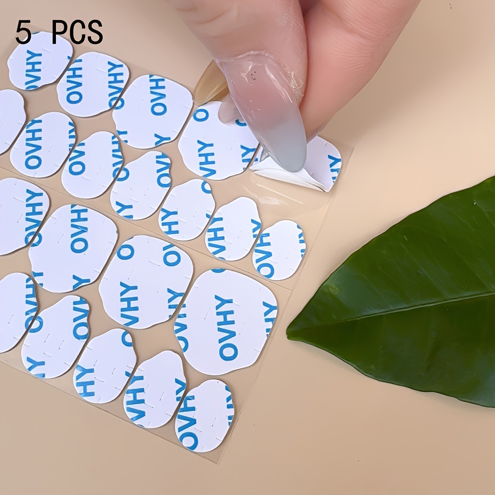 120 Stickers 5pcs, Ultra-thin Ultra-sticky, Waterproof And Durable, Ultra-thin Removable, Wearable Nail Glue Jelly Glue