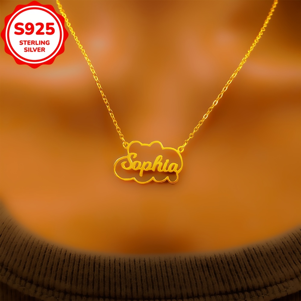 Custom-Made 4G925 Pure Silver Choker Necklace
