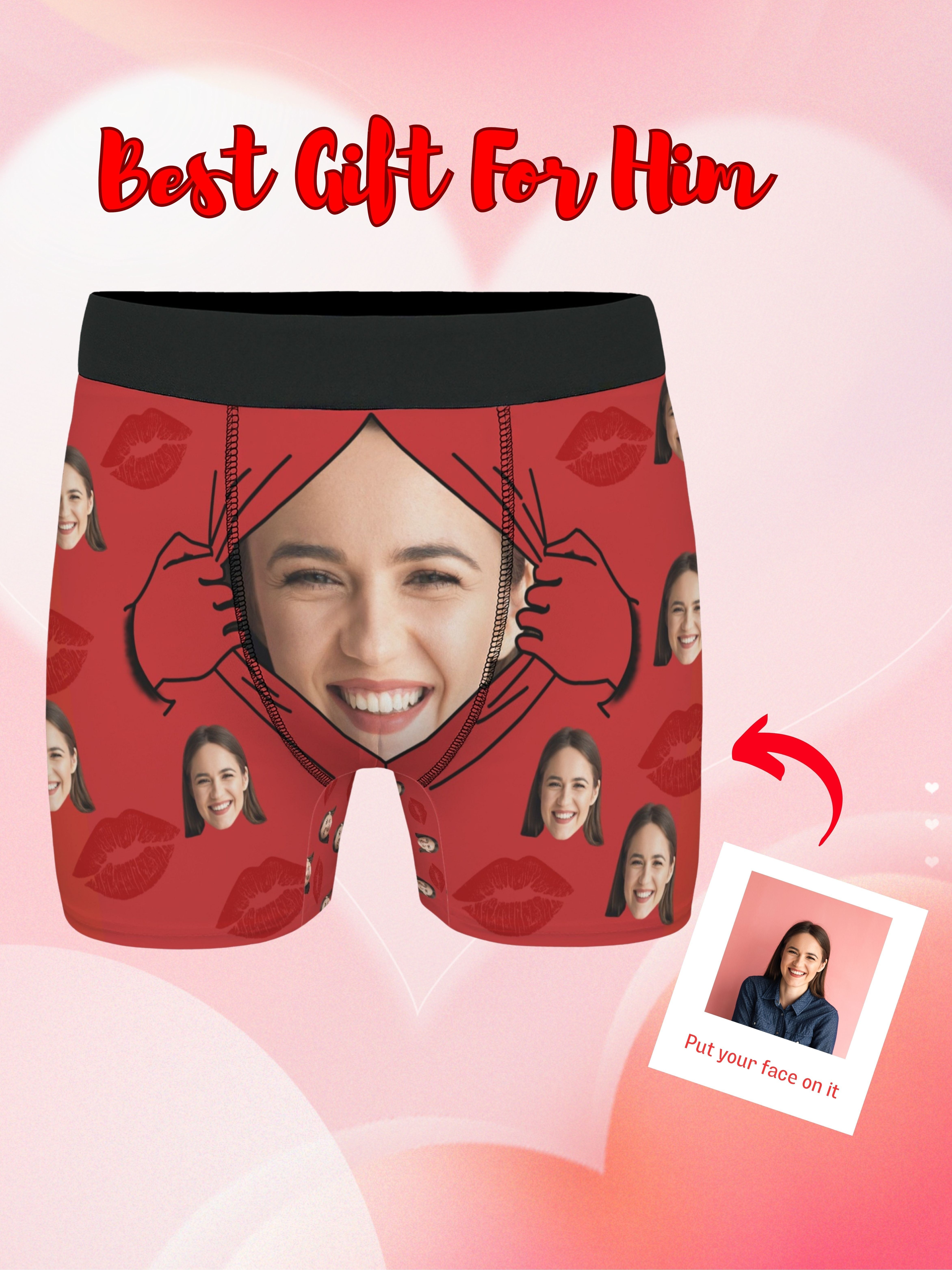 Best Deal for Custom Underwear Personalized Face Boxer Briefs for