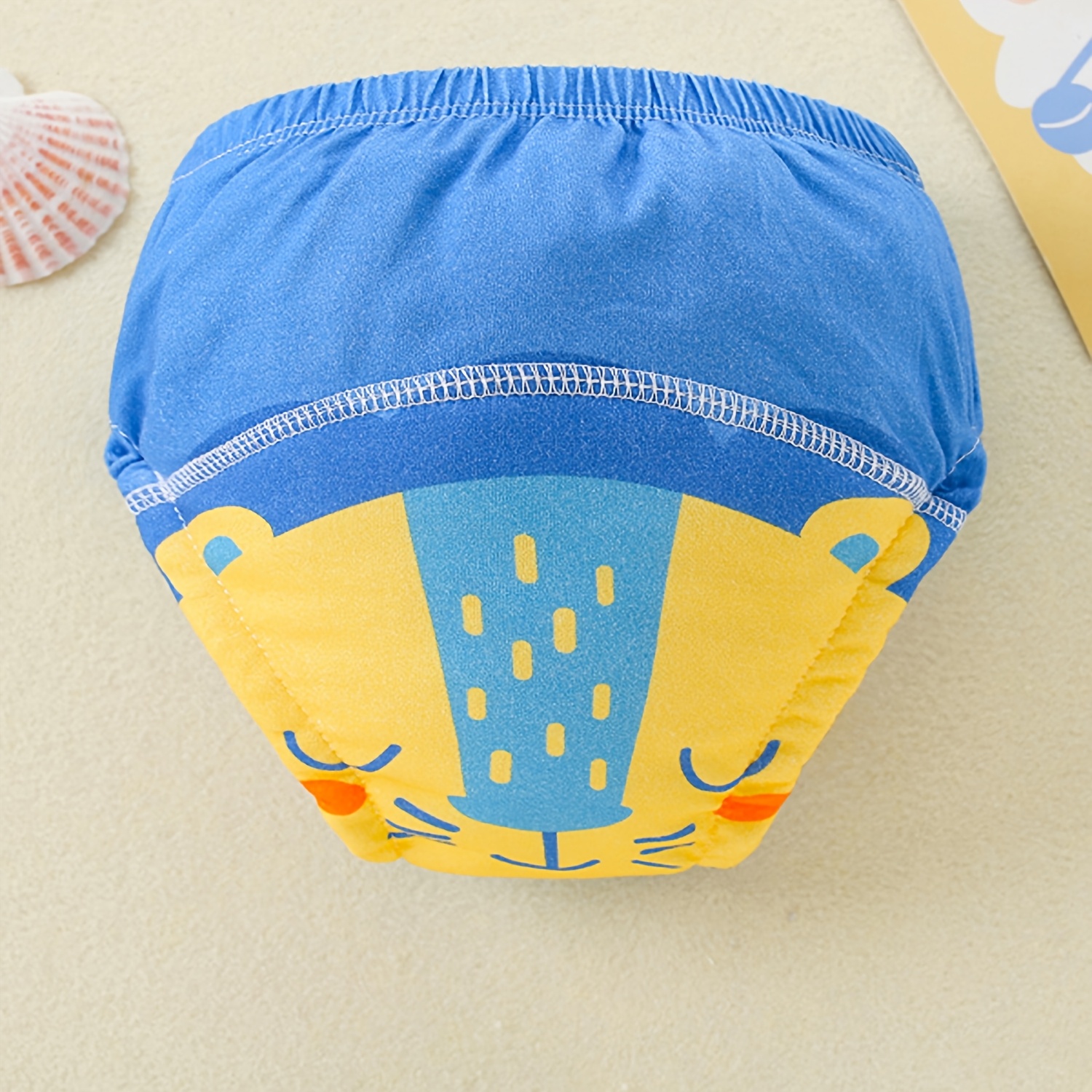 8pcs training pants washable cute animal patterns   potty training gifts   light blue details 1