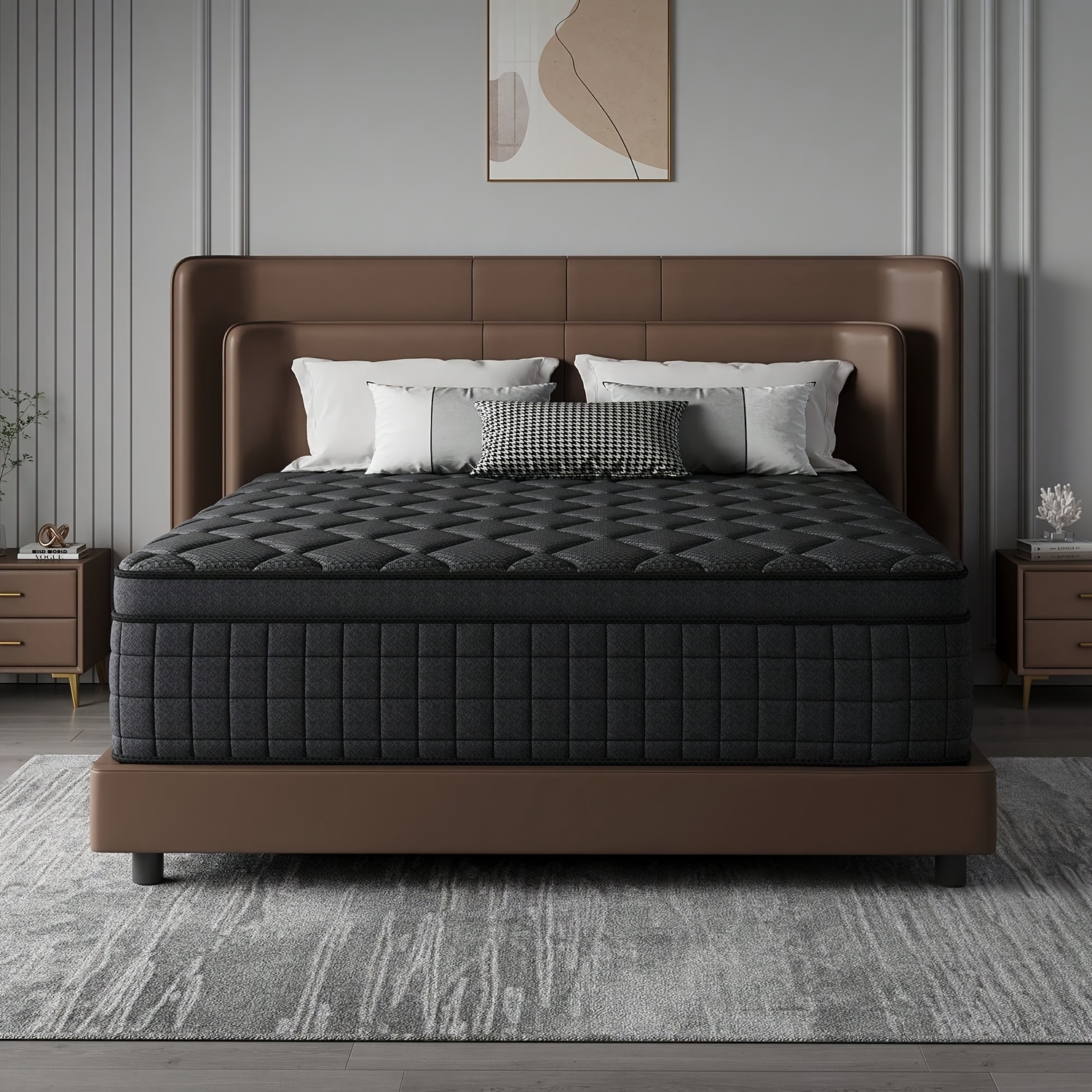 12 inch memory foam and     full mattress     in queen king sizes  s luxurious foam layer   back and side sleepers an ideal gift for    