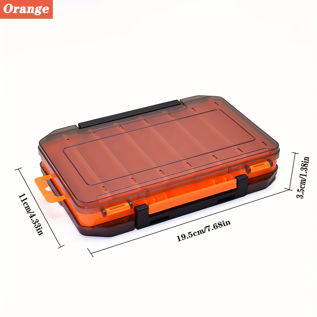 1pc double sided fishing tackle box 14 cells   bait storage case fishing tool accessories Product details 2