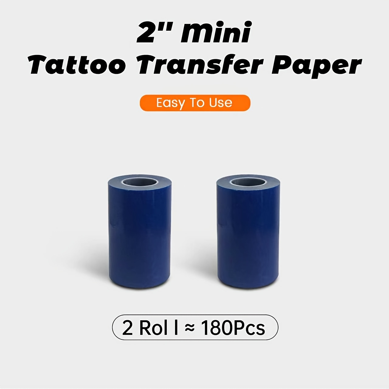 TEMU Dodoxcx 2 Inch 2-layer Thermal Tattoo Transfer Paper Roll, Easy Easy Operation Tattoo Stencil Paper, Portable Mini Pocket Tattoo Printer Paper