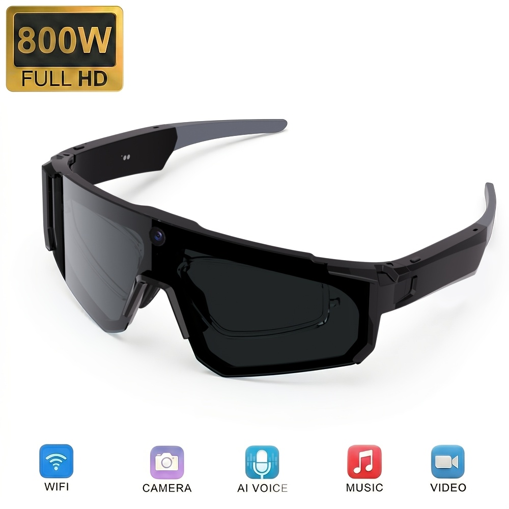 TEMU Camera Glasses | 8mp Hd Photo & Video Recording | Action Camera With Bt 5.3 & Built-in Storage | Ai Smart Glasses For & | Music Glasses | Ideal
