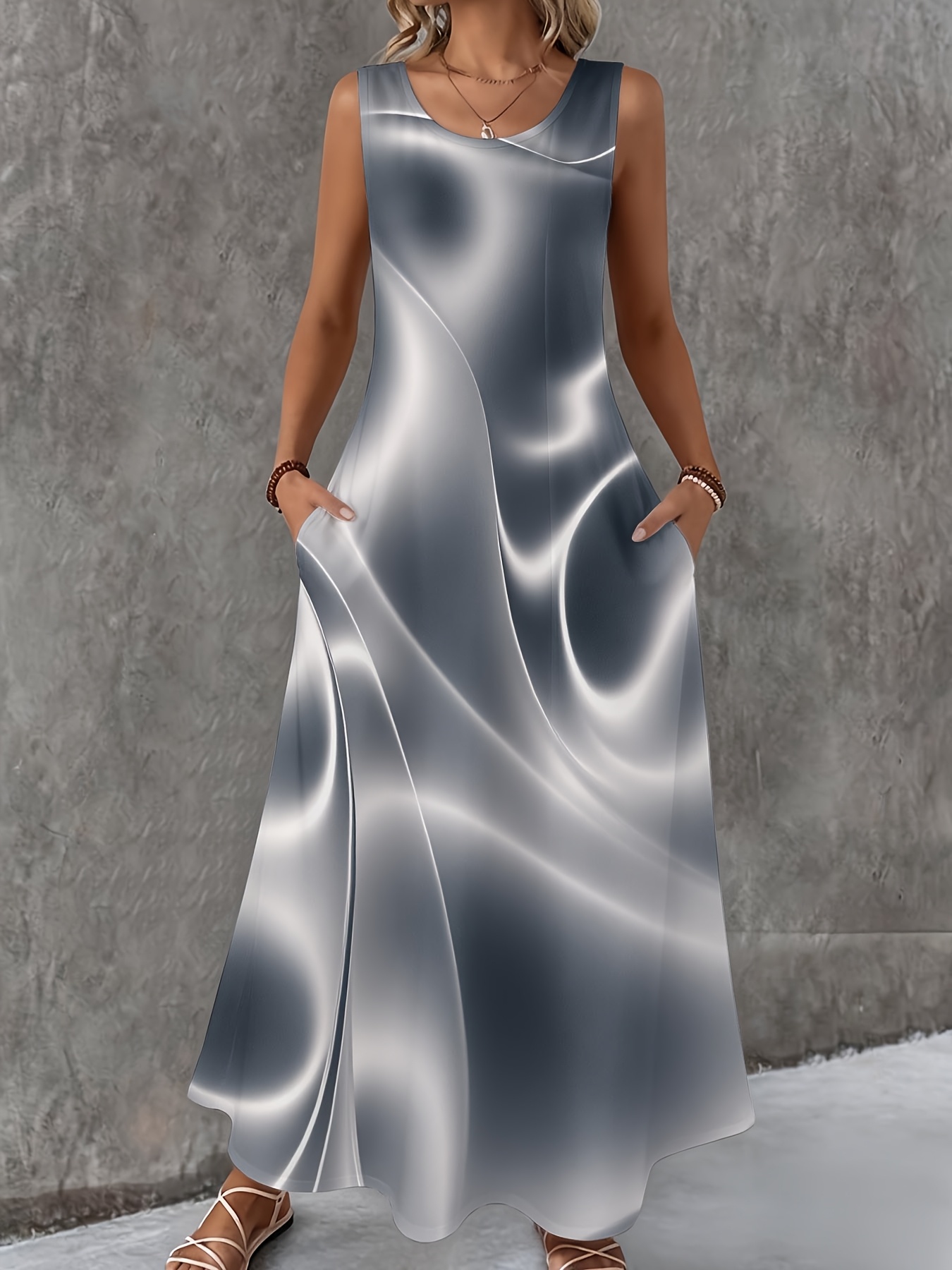 silver dress sold on Temu United States