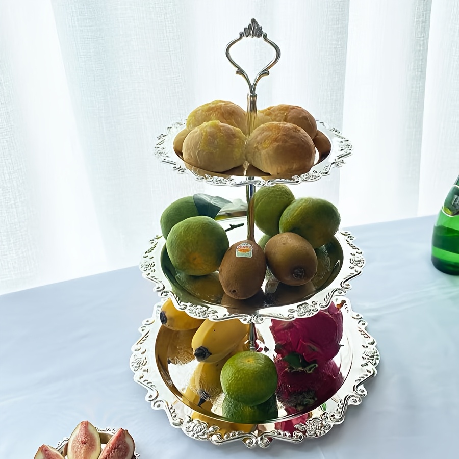 this multi tiered cake stand is ideal for showcasing cakes fruits or   jewelry making it   weddings holidays     where   to with your   treats