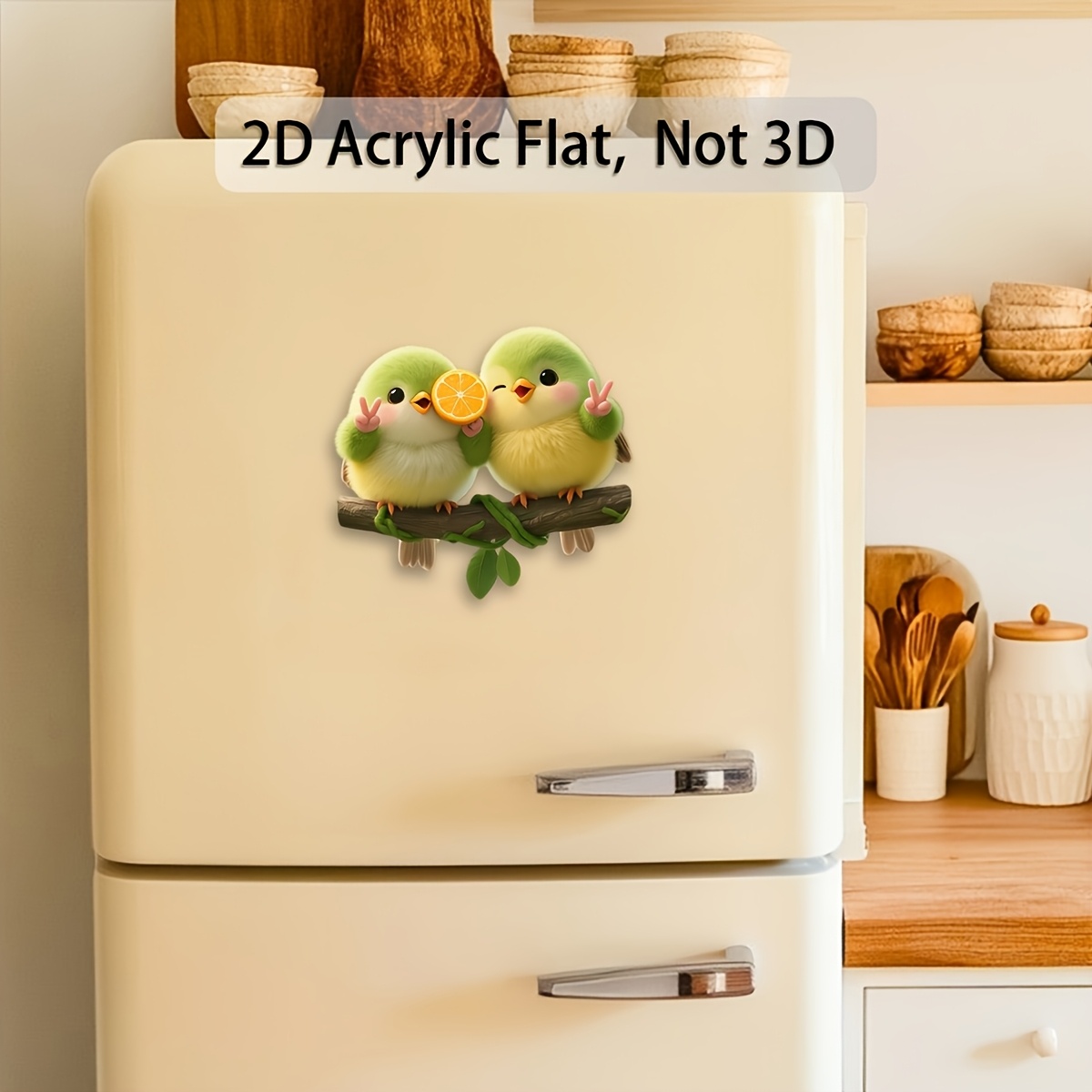 TEMU 1 Adorno de Imán de Pájaro Adorable para Refrigerador, Diseño con Temática de Animales, para , Decoración para Nevera, Decoración para Buzón,