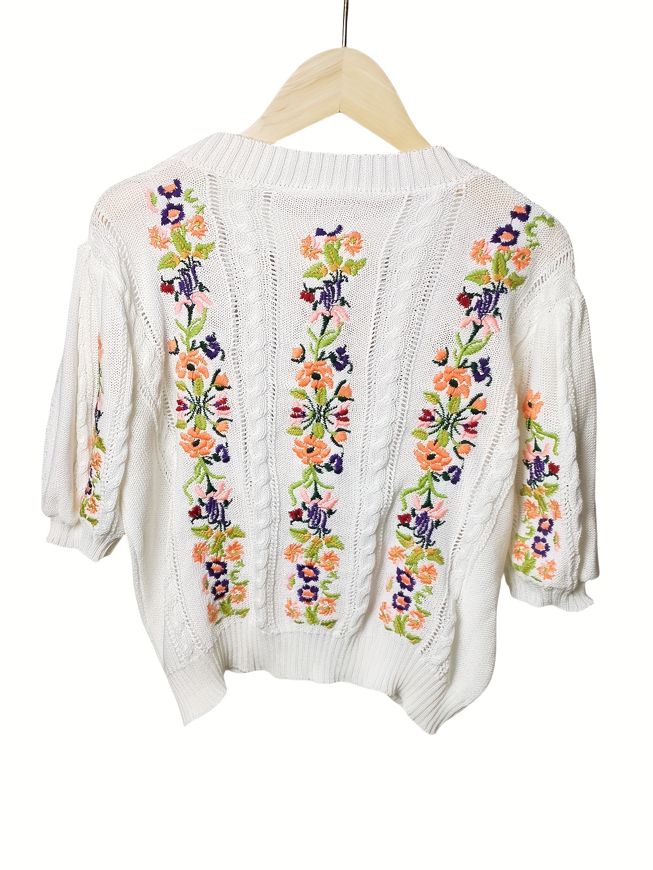 vintage small fragrance flower embroidery threaded hollow - Temu