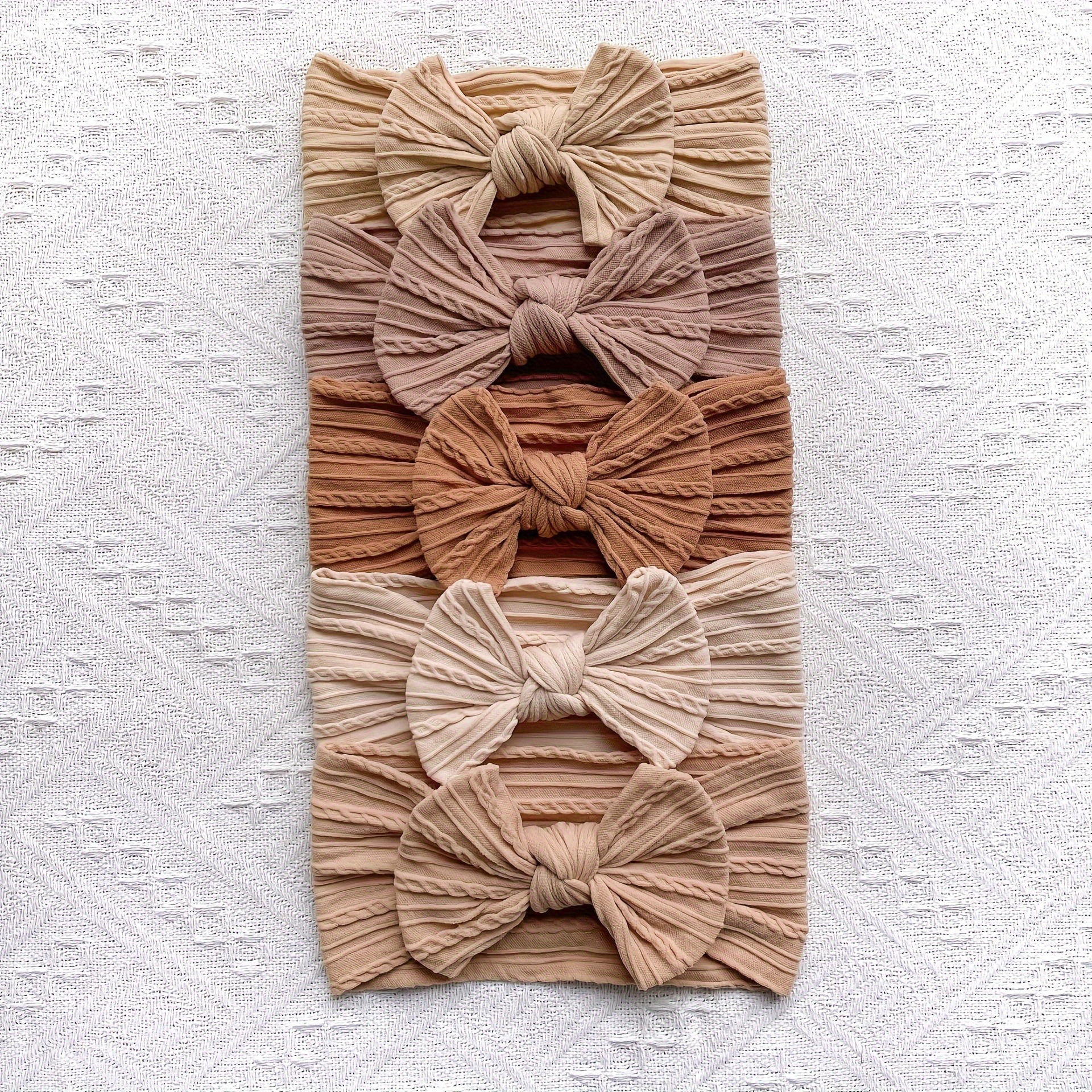 

5pcs Bow Hairband, Elastic Hair Accessories For Girls