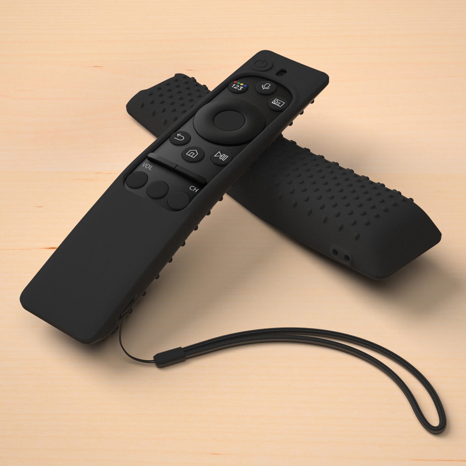 TEMU Étui de protection arrière incurvé pour télécommande Samsung série BN59 BN59-01312B BN59-01312H BN59-01241A, housse en silicone antidérapante et