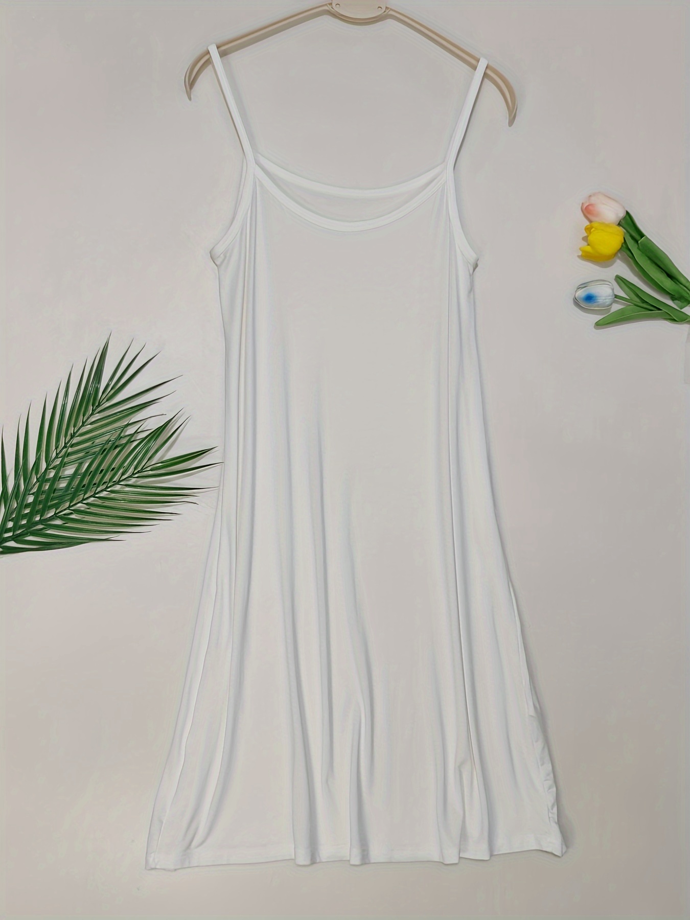 conjunto de 3 camisolas finas de senhora, camisola de base para senhora, camisola interior e exterior, vestido   e   sem  , camisola, vestido     e agradável à pele para casa e exterior Detalhes do produto 4