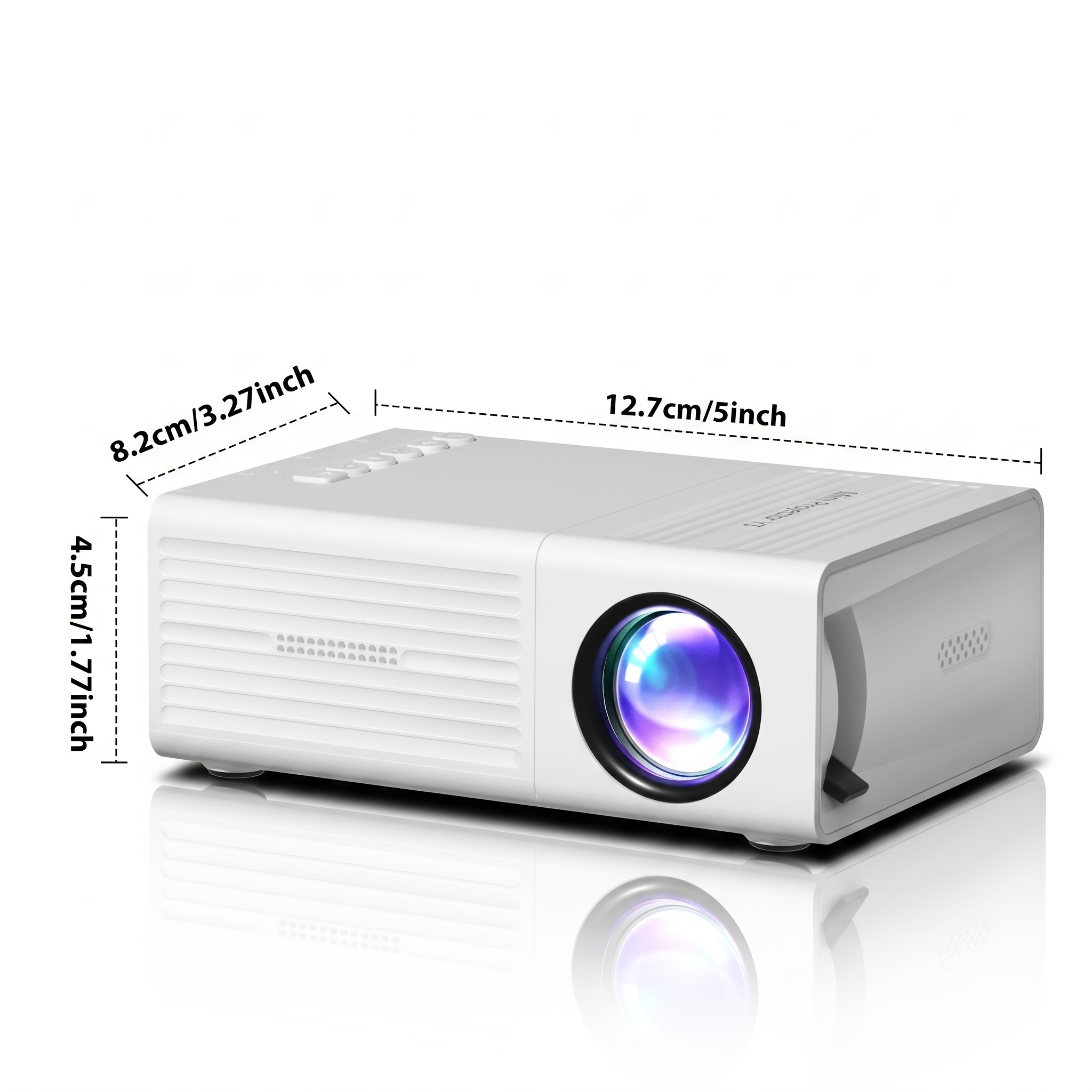 Portable Projector Supporting 1080P for Home Theater & Gaming