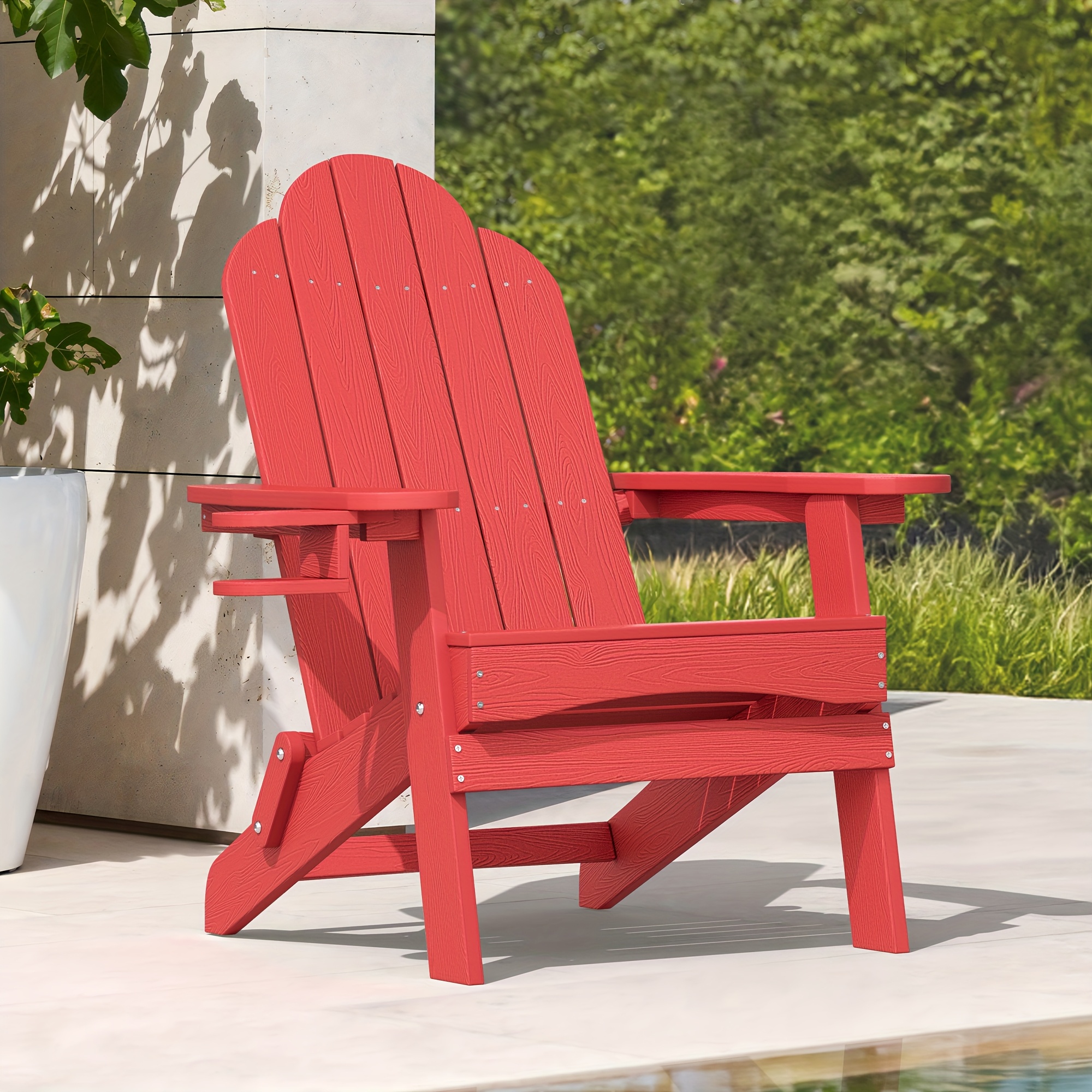 plastic adirondack chair with drink holder