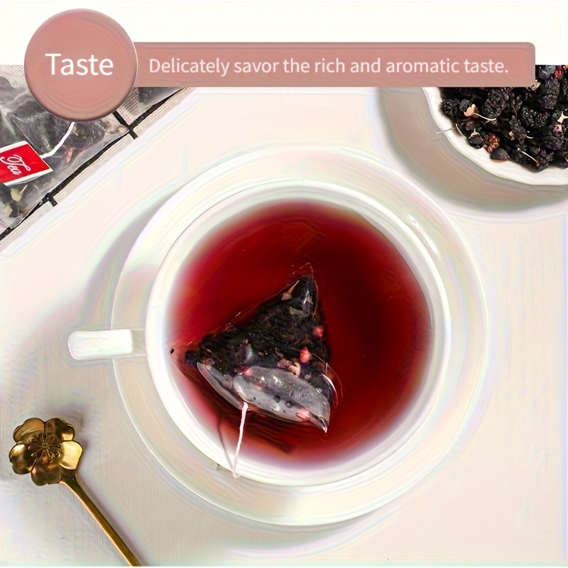 SIFANGDA Blueberry Mulberry Black Goji Berry Tea 100g (5gx20P) - Natural Herbal Tea with Anthocyanins, Antioxidant & Energy-Boosting Ingredients