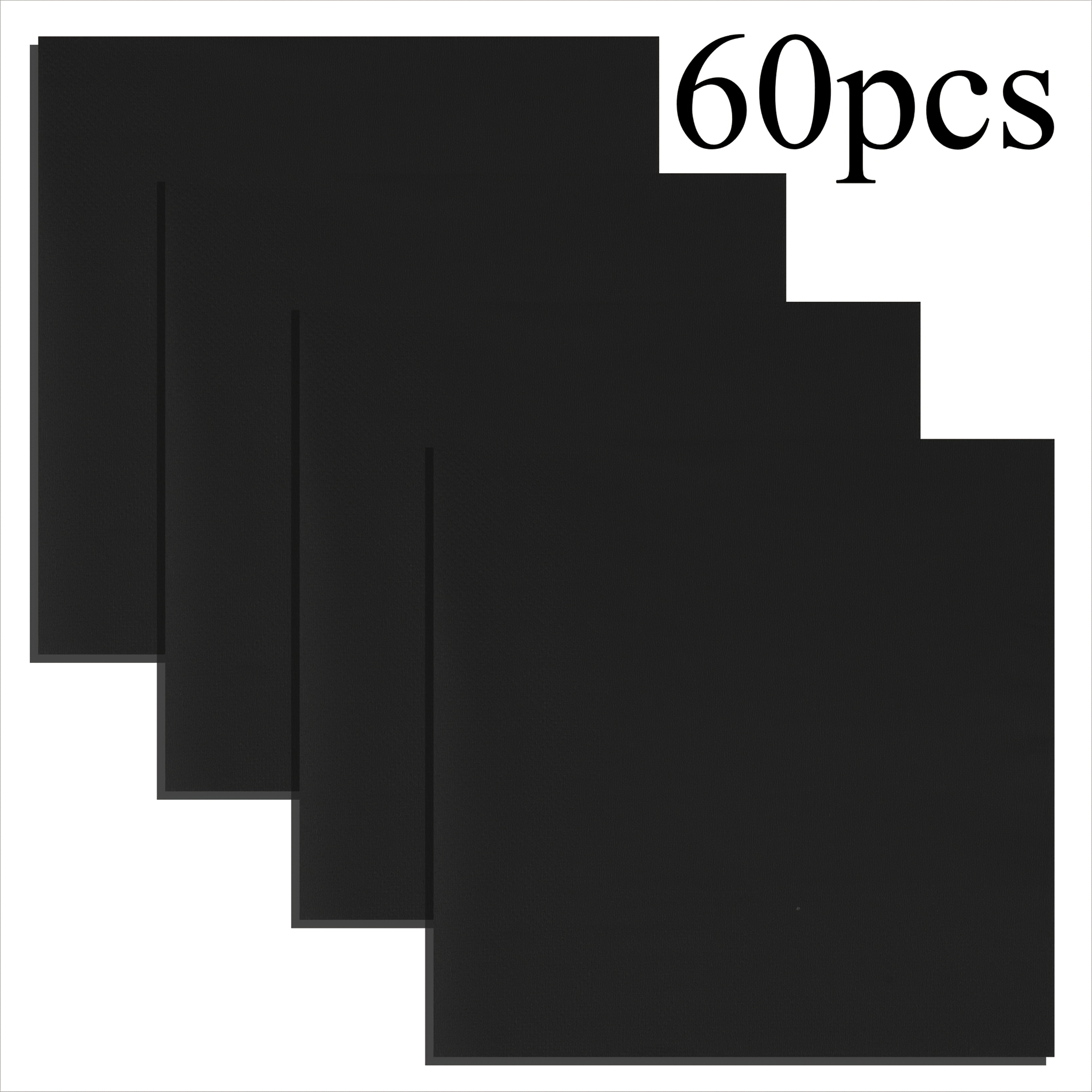 E-shop 60 Stk./Set Rot Schwarz Einfarbige Party Servietten, 2-lagige Quadratische Weiche Papierhandtücher, Unfaltbar 33Cm*33Cm, Kann Für: Hochzeit