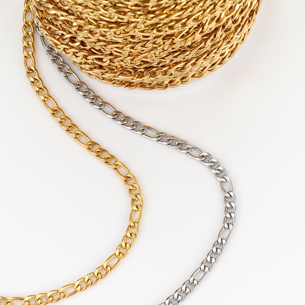 Fashion Design Stainless Steel 3:1 Milled Chain for DIY Projects