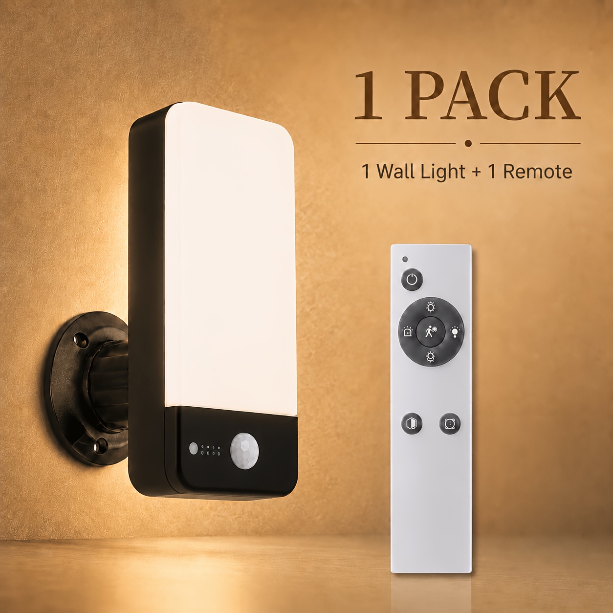 Image of Large Capacity Battery Sensor Light With Remote Control, Ip65, Dimmable 3000k-6000k Cct, 9000mah Battery, 3-7m 120-degree Motion Sensor Timer For Bedroom