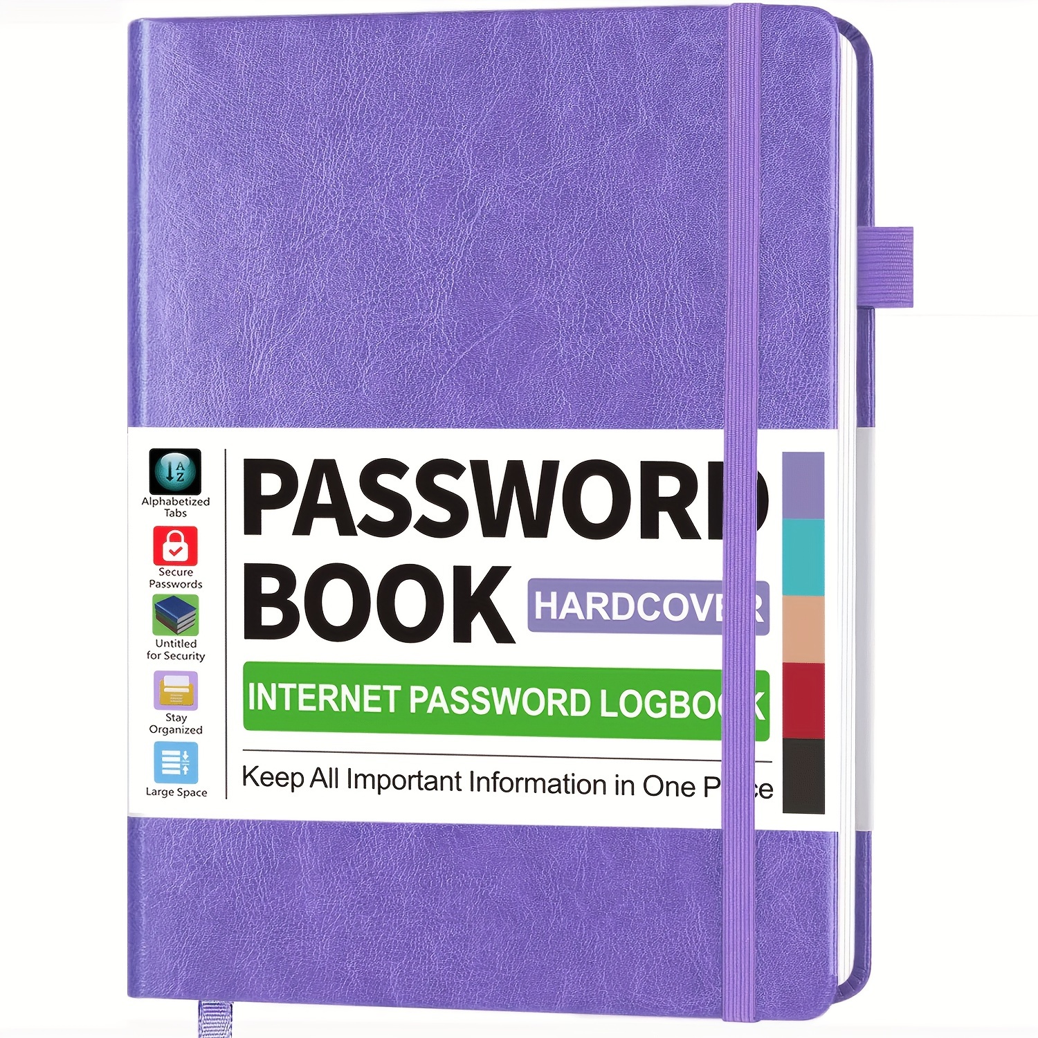 

Hardcover Organizer Tabs, & Pen - -sized Internet And For Use