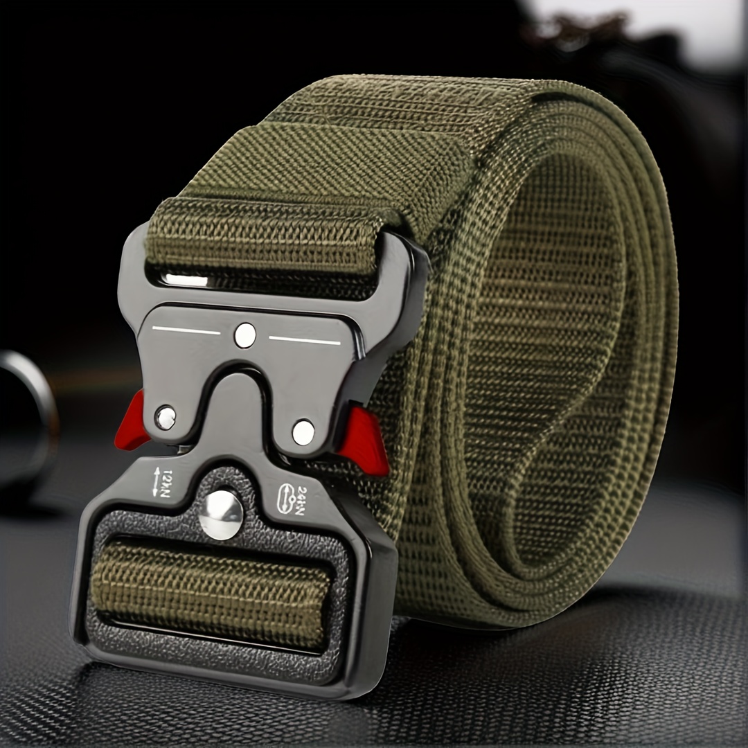 Men's Tactical Belt with Quick Release Buckle