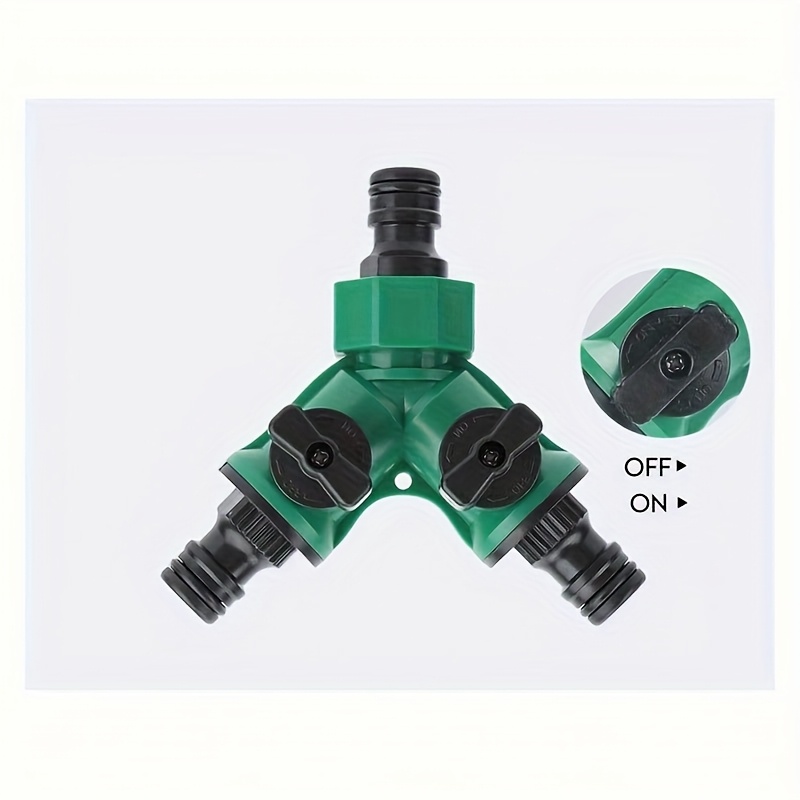 Three-way Hose Connector Fitting -connect Switch, Y-type Valve, And Tee Divider. Durable Irrigation System Component For Efficient Watering, Garden Hose Accessory
