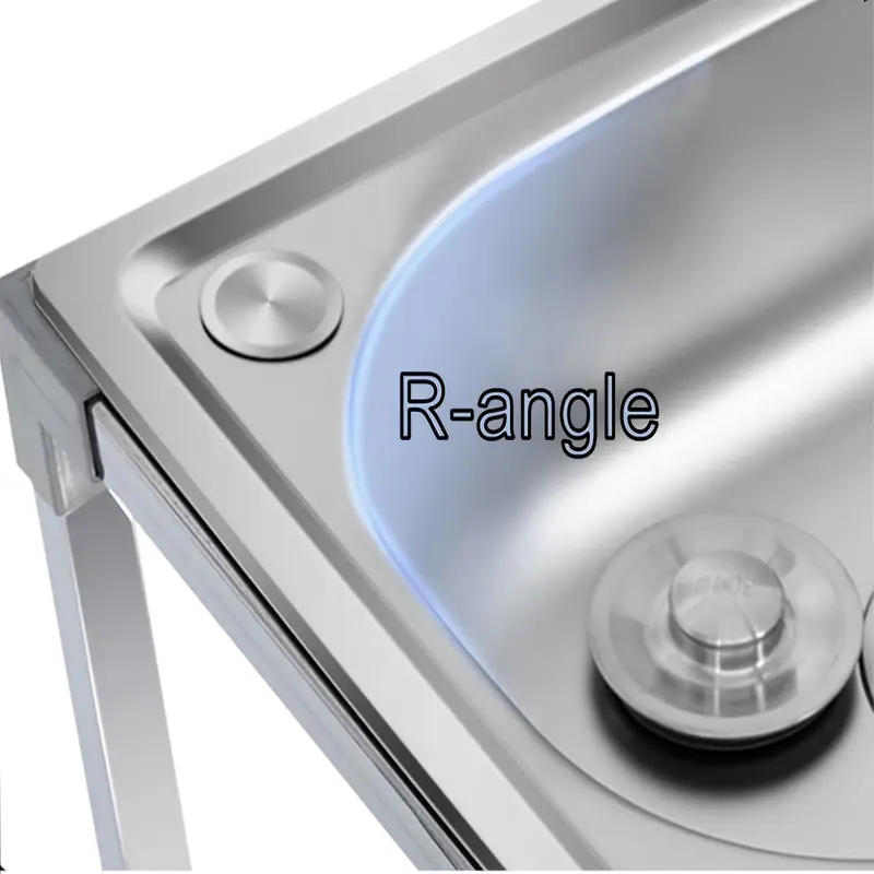 grösse: 78x43x82cm freistehendes waschbecken, 2 waschbecken, badezimmer-waschbecken, waschbecken mit heiß- und kaltwasserhahn, für küche, außenbereich, camping, garten, garage Produktdetails 5