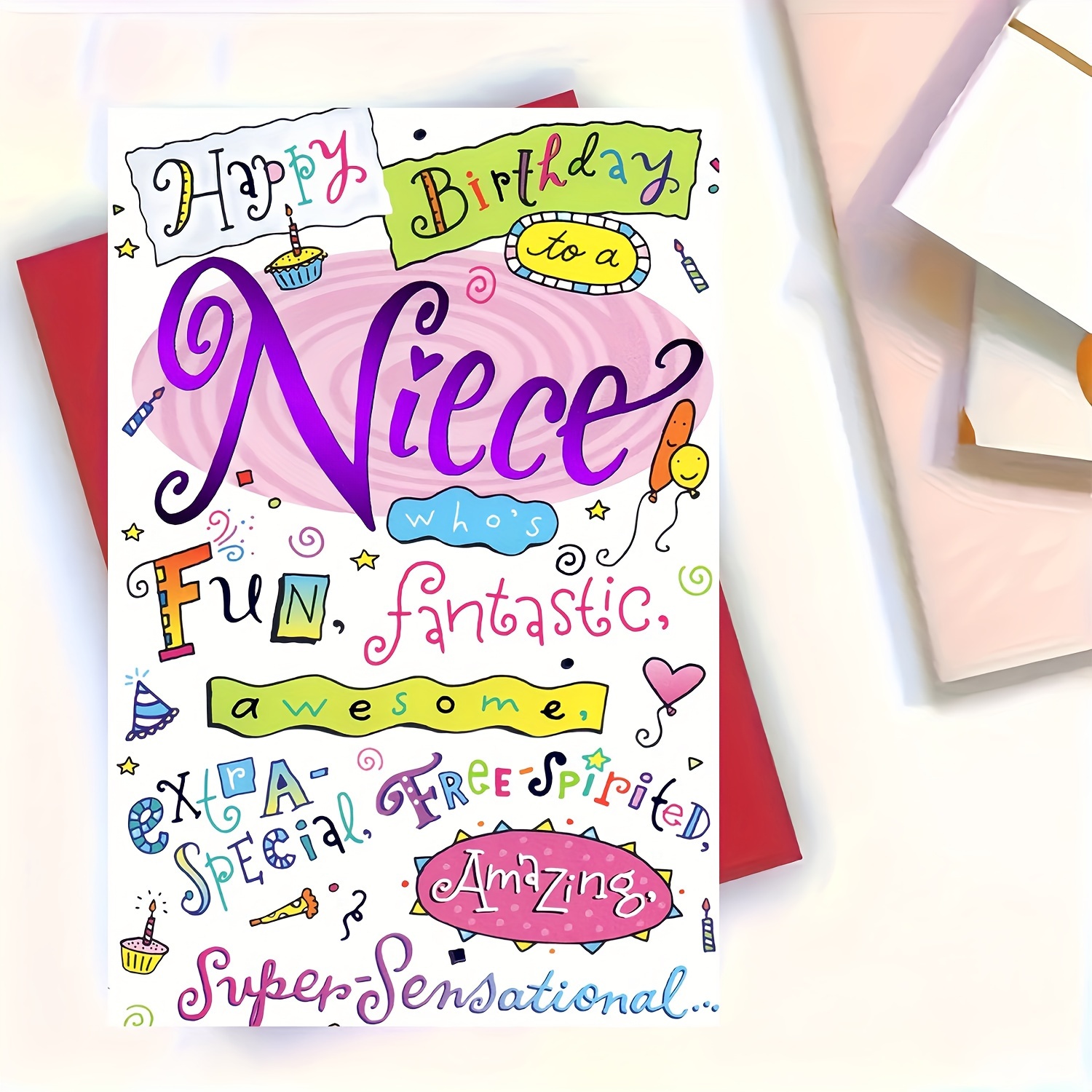 

Charming Birthday Card For Niece - Perfect For Family, Unique Small Business Thank You & Gift Idea, High-quality Paper