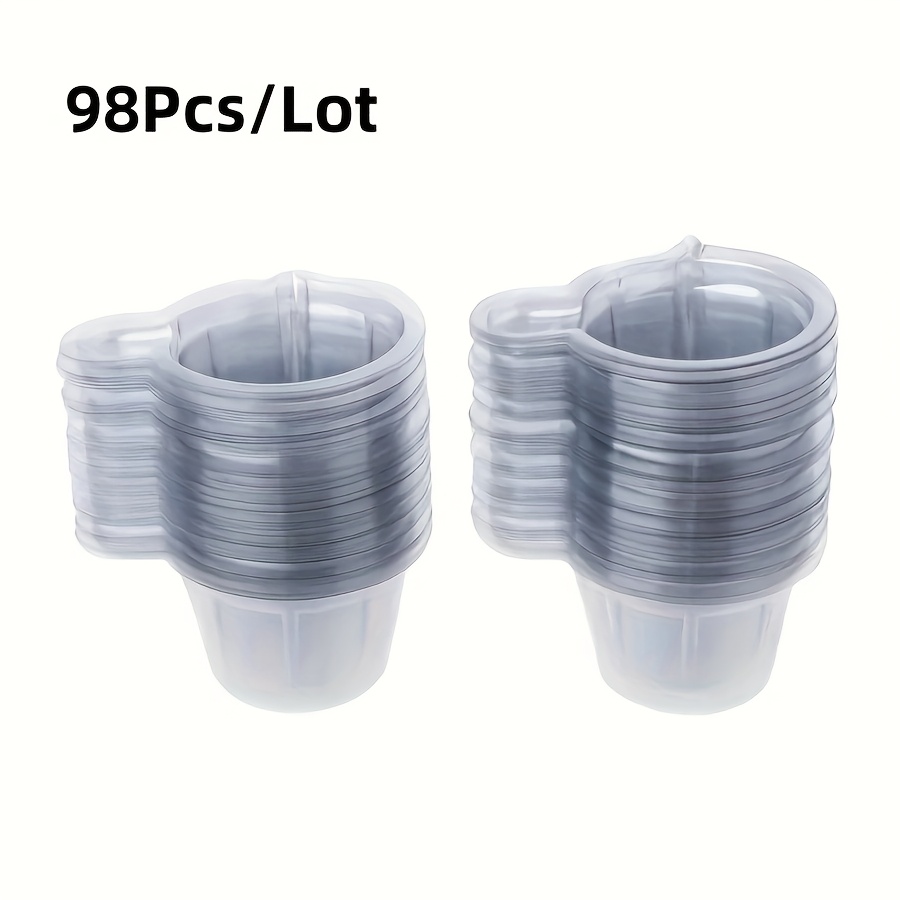 48/98pcs/lot 40ml Plastic Disposable Cups Dispenser Silicone Resin Mold Kit For Resin Jewelry Making Tools Accessories