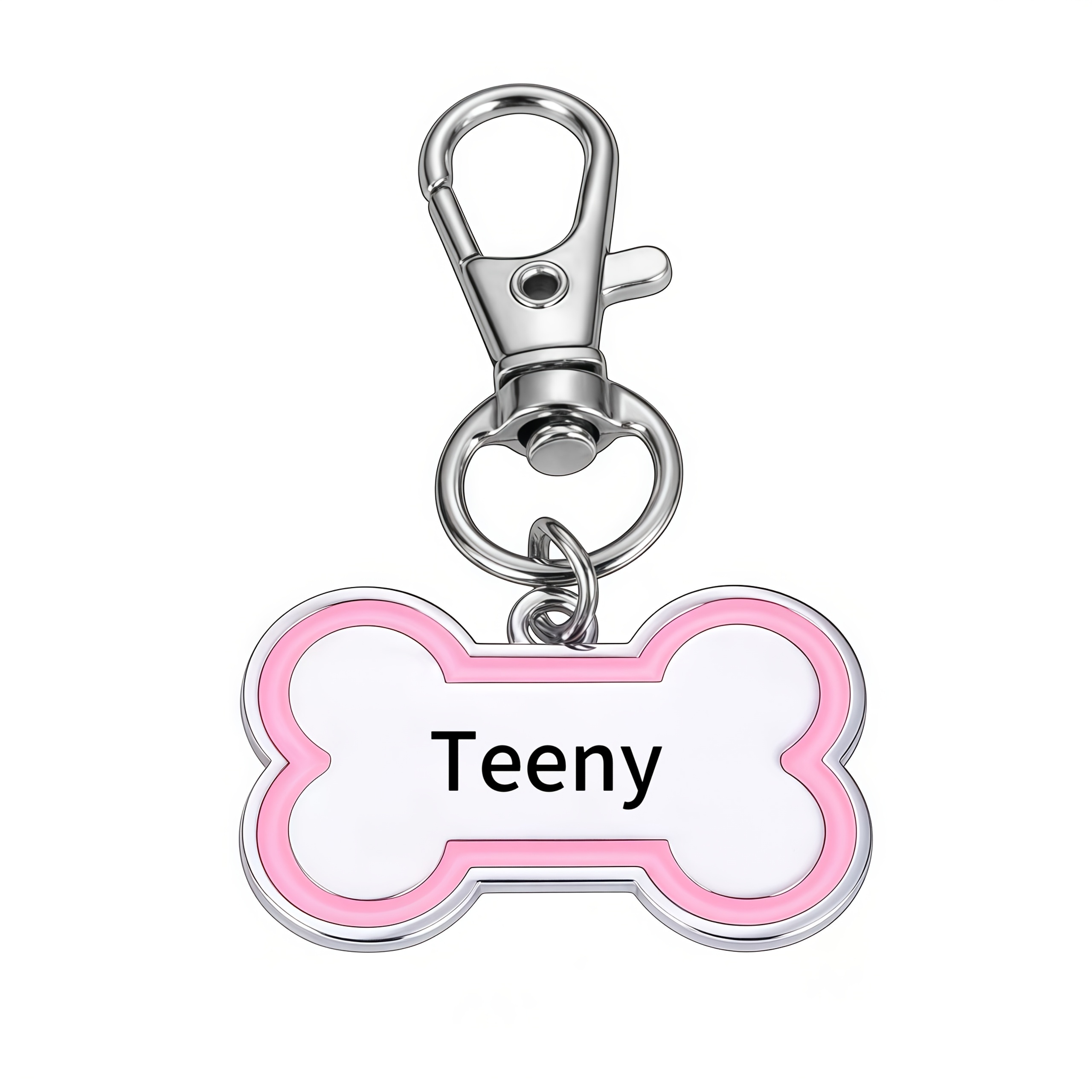 TEMU 1pc Plaque d'Identité Personnalisée pour Chiens de Petite à Moyenne Taille - DIY Tag d'Identification pour Animaux