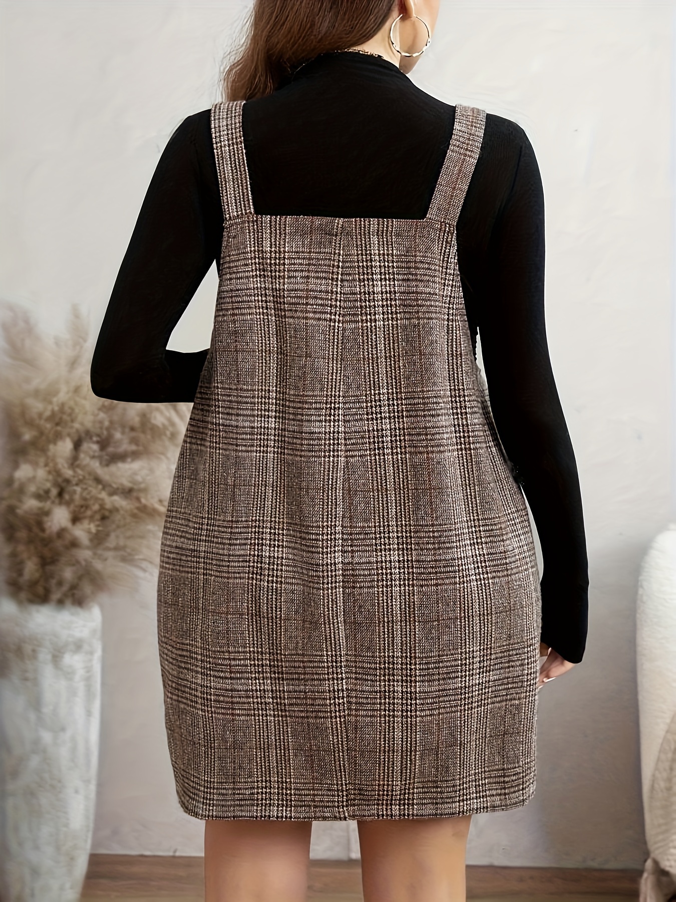 1pc elegant pinafore dress women polyester woven a - Temu United Arab  Emirates