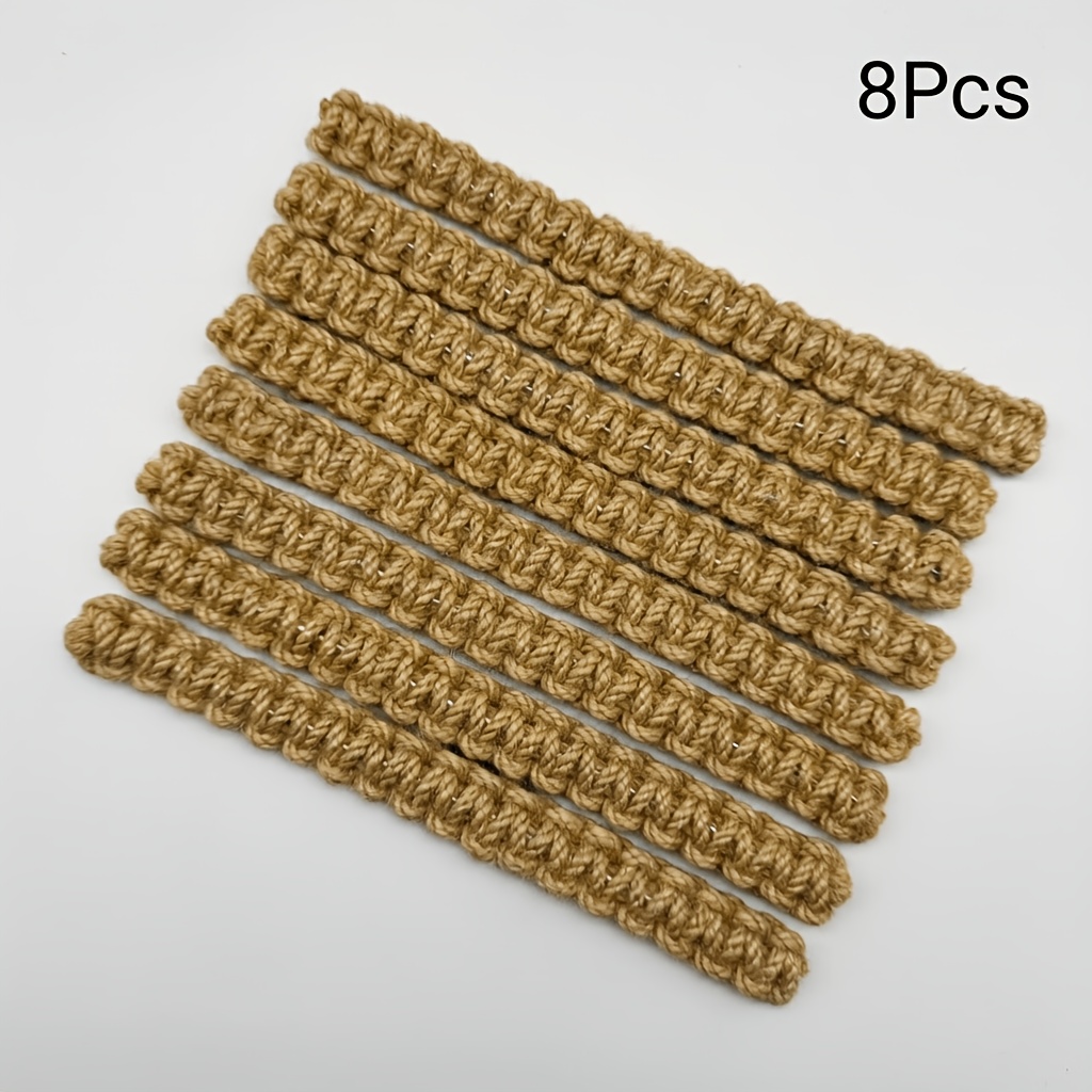 TEMU 8pcs Curtain Hanging Ropes With Multiple Hooks | , Suitable For Bedroom And Home Decor, , Used As Decorative And Storage Additions, Linen