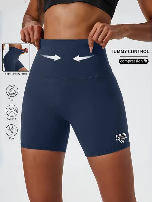 1pc women high stretch cycling shorts for running gym indoor outdoor biker shorts breathable fabric fitness shorts for summer women sports shorts