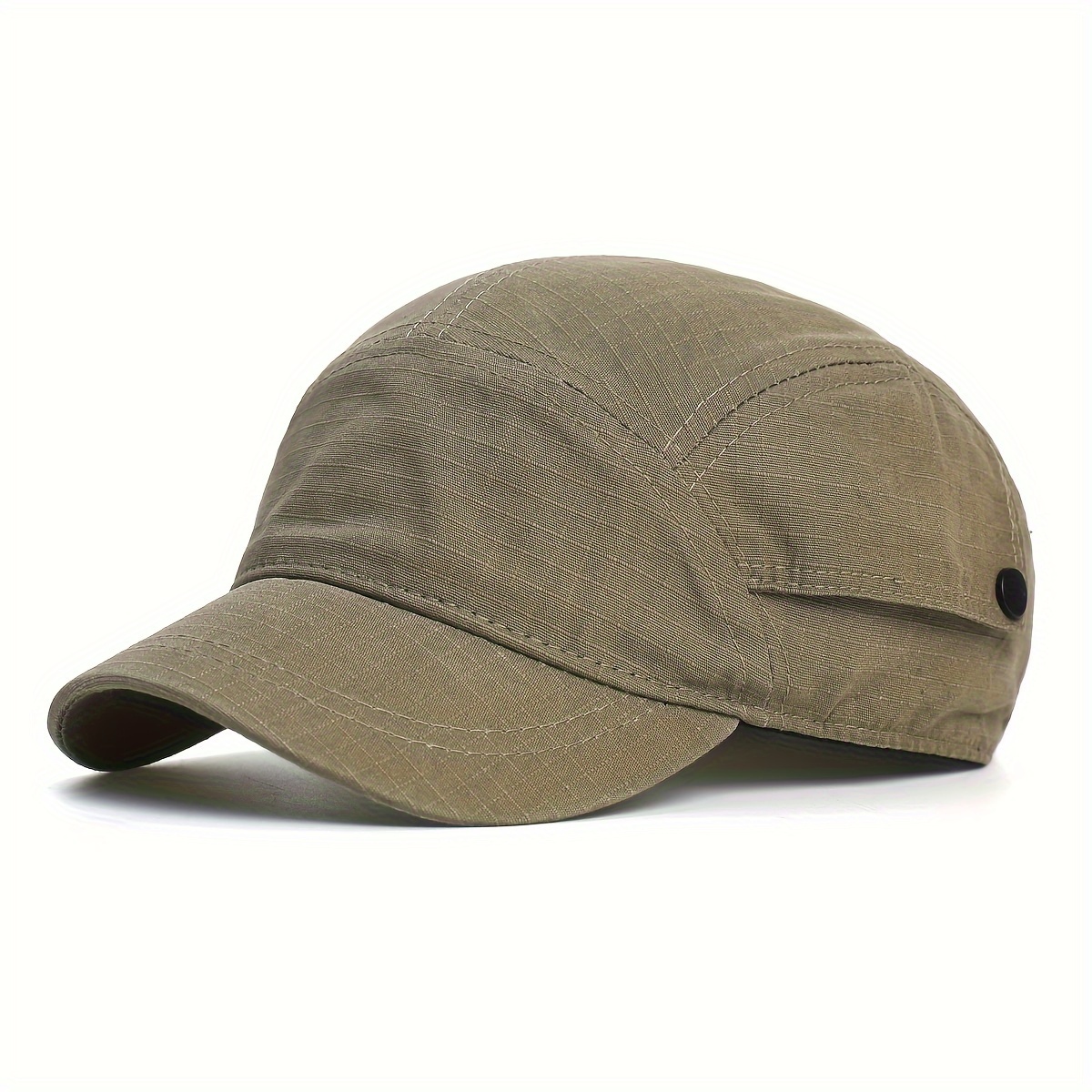 

Adjustable Trucker Style Low Top Hat - Short Brim Baseball Cap For Men And Women, Soft Vintage Dad Hat In Cotton