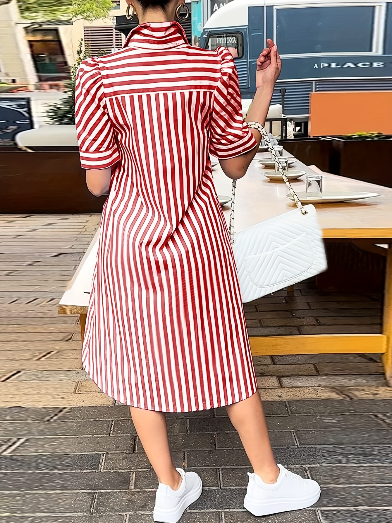 fringe trim long sleeve faux wrap dress Rosette long sleeve fringed dress – Ancosti