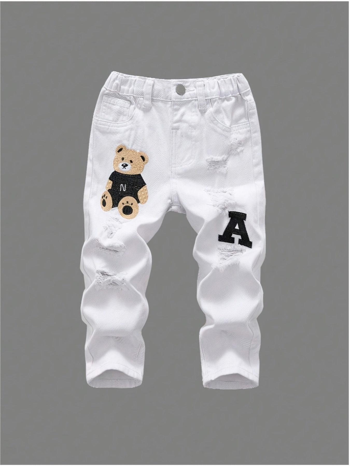Children's Elastic Waisted Casual Pants for All Seasons