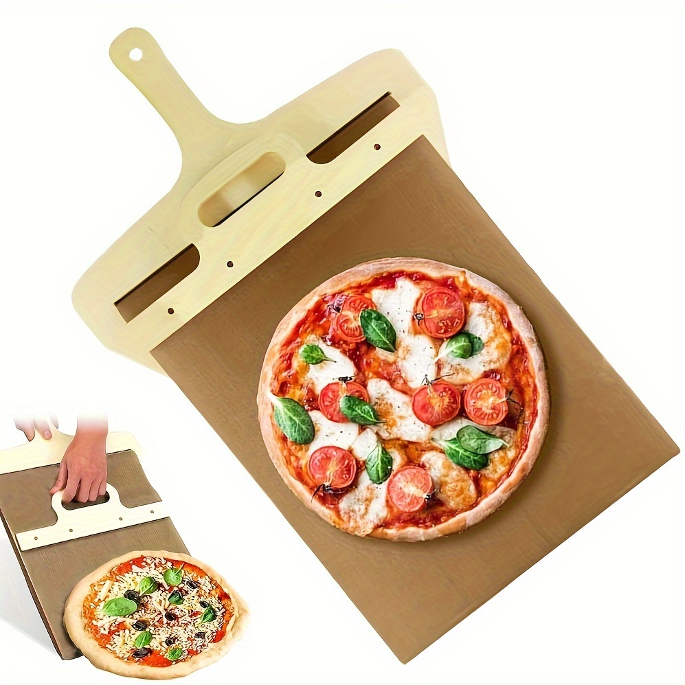 Sliding Pizza Peel - Pala Pizza Scorrevole,The Pizza Peel That Transfers  Pizza Perfectly  Non-Stick,Dishwasher Safe Pizza Peel,Pizza Board with  Handle for Oven,Pizza Spatula Paddle for Ovens : : Home